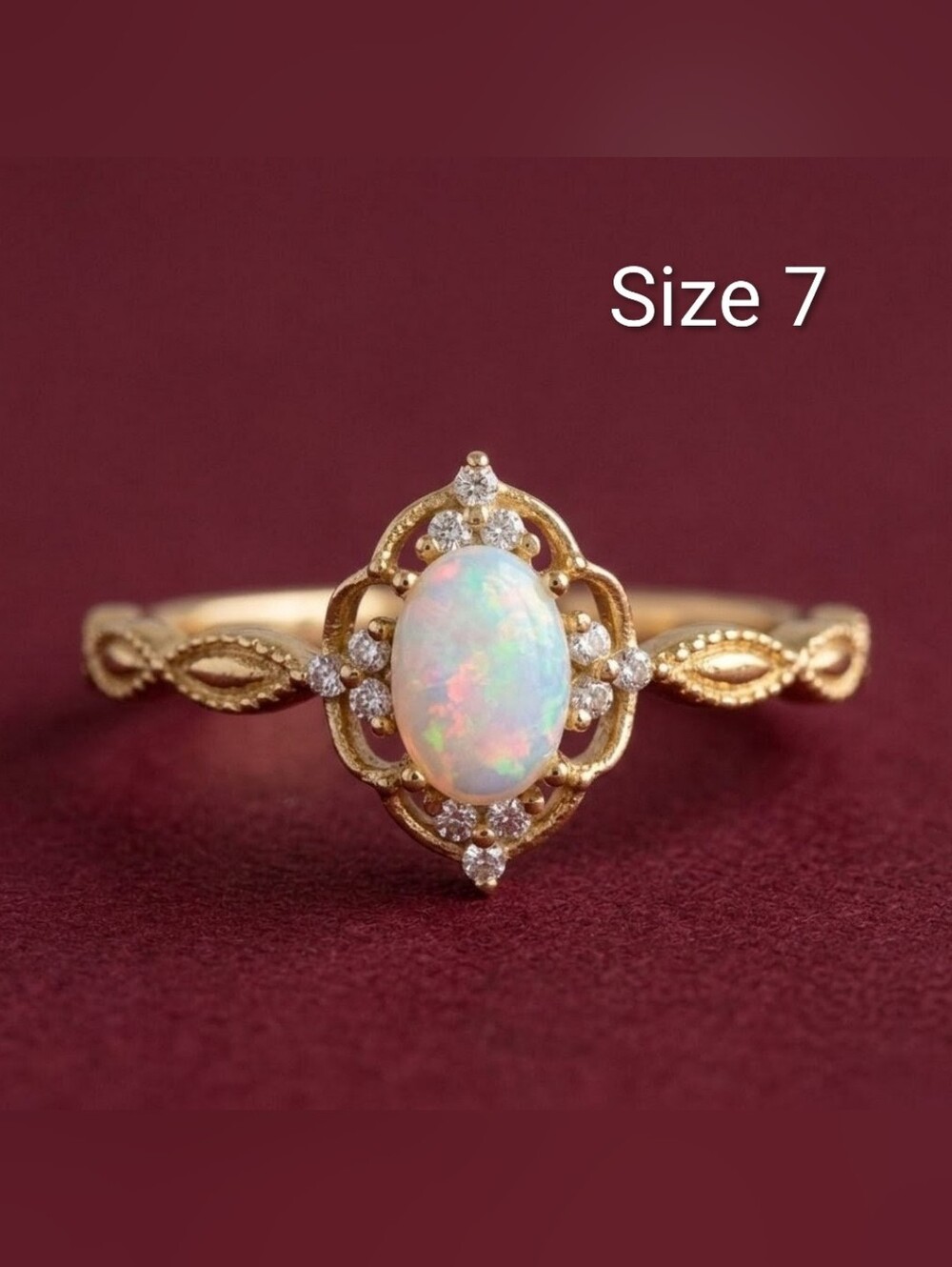 Ring 14K Gold Over Sterling Silver Minimalist Ring Size 7